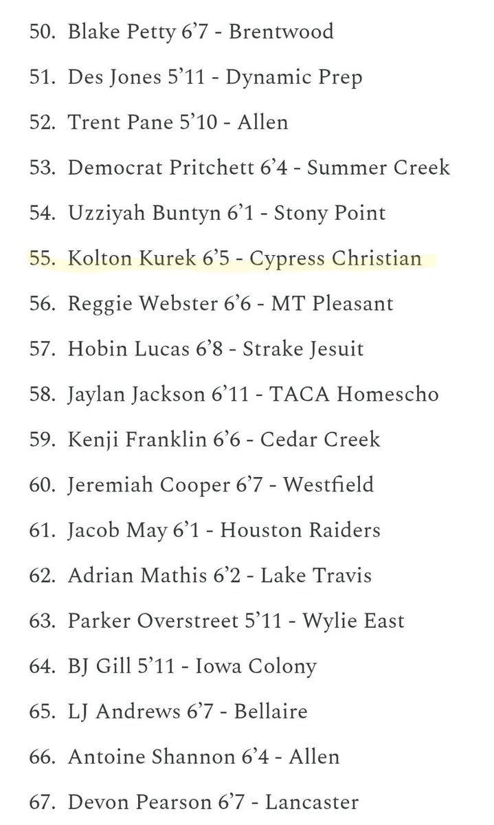 Blessed to be moved up 23 spots to #55 in Texas, per <a href="/5_report/">5StateHoopReport</a>