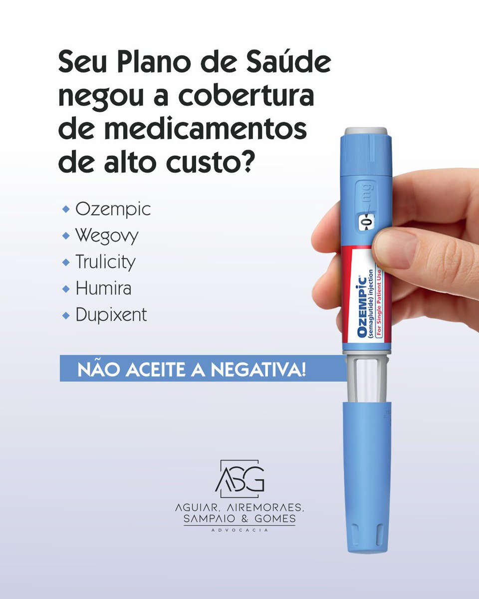 Em casos de negativas injustificadas, a via judicial pode ser uma opção, já que há decisões favoráveis em tribunais que respaldam a cobertura de medicamentos para obesidade, quando a prescrição médica é fundamentada. 

Ficou alguma dúvida? 
Manda mensagem que posso te ajudar!