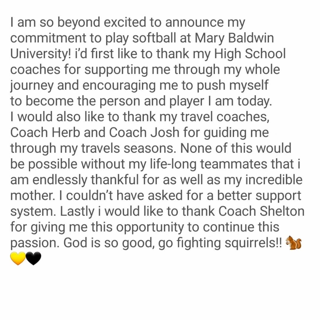 Aliana Hawkins (@alianafauquier1) on Twitter photo Grateful and Blessed. I can't wait to start this new chapter. SENIOR Season and 1 more Travel season. <a href="/MaryBaldwinU/">Mary Baldwin University</a> Grateful and Blessed. I can't wait to start this new chapter. SENIOR Season and 1 more Travel season. <a href="/MaryBaldwinU/">Mary Baldwin University</a>