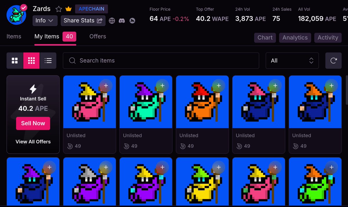 I'd like the <a href="/ZardsNFT/">Zards®</a> community to start making more noise on the TL. 

The tldr: A new ATH! Loaded 36.

If your hands are feeling like lettuce right now, I'm going to need you to sit on them.

This is a project I've had my eyes on from shortly after their mint when I first