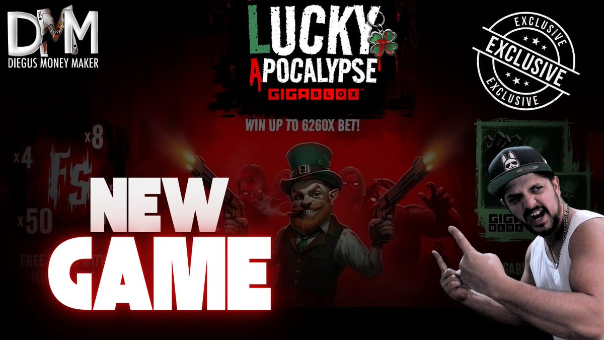 diegus2222's tweet photo. 🚨 NEW SLOT ALERT! 🚨 Lucky Apocalypse is HERE! 

💰💀 Huge Wins, Wild Features & Gigablox Madness! 

🎰🔥 Watch NOW! ⬇️ 

https://t.co/uxINEbn26X 👀

#Roobet #CodeDMM #LuckyApocalypse #NewSlot #BigWins