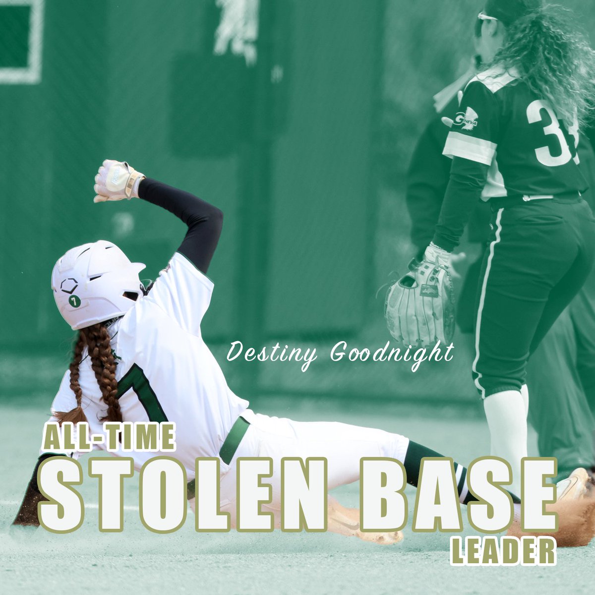 Graduate Destiny Goodnight becomes the program's all-time steals leader #RollBison #pacsb #d3sb