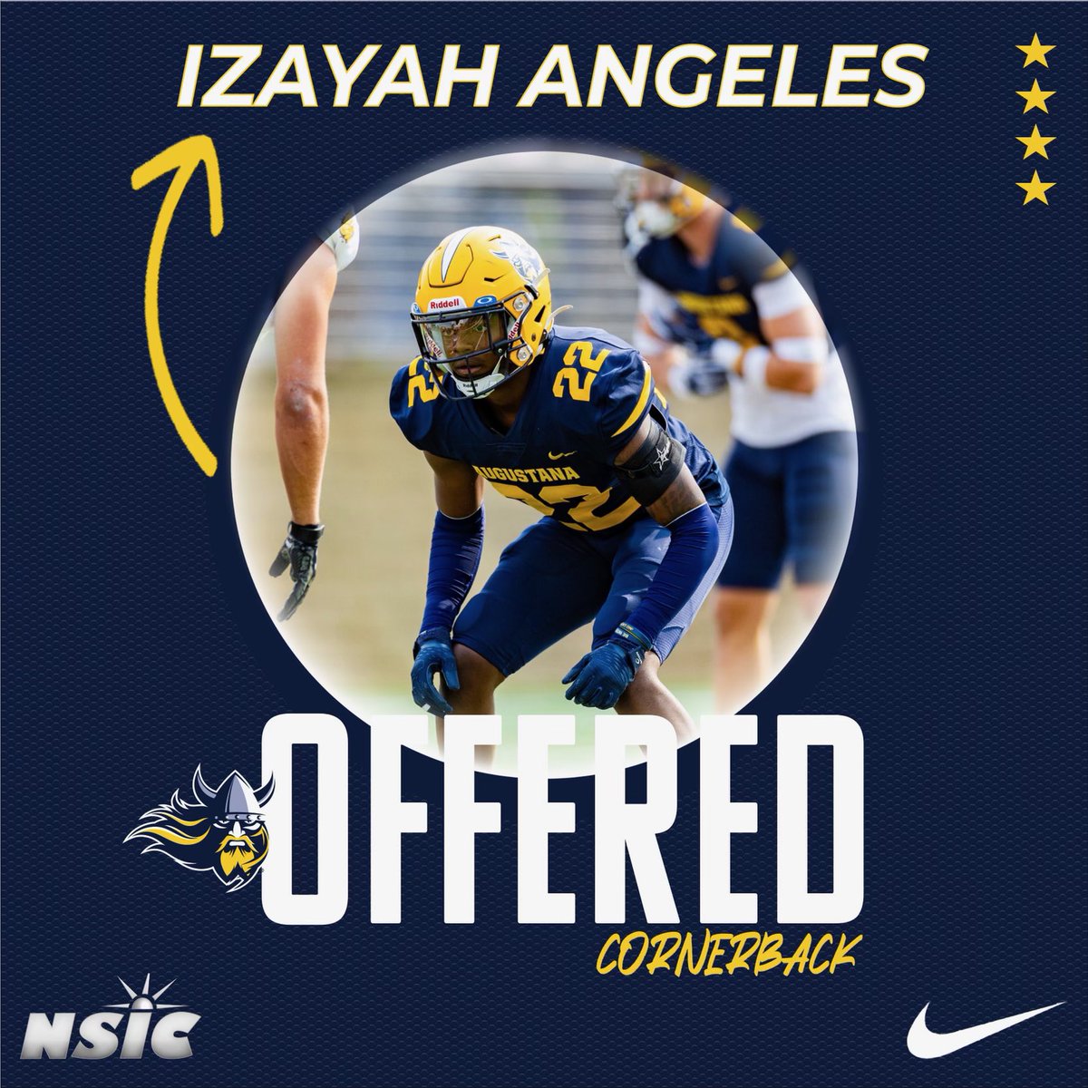 After a great call with <a href="/CoachSipple/">Mark Sipple</a>, I am very grateful to receive an offer from Augustana Football! <a href="/CoachOJ_/">Jerry Olszewski</a> <a href="/brian_calhoun2/">Brian Calhoun</a> <a href="/PaarJoel/">Joel Paar</a> <a href="/MJ_NFLDraft/">Mark Johnson</a>