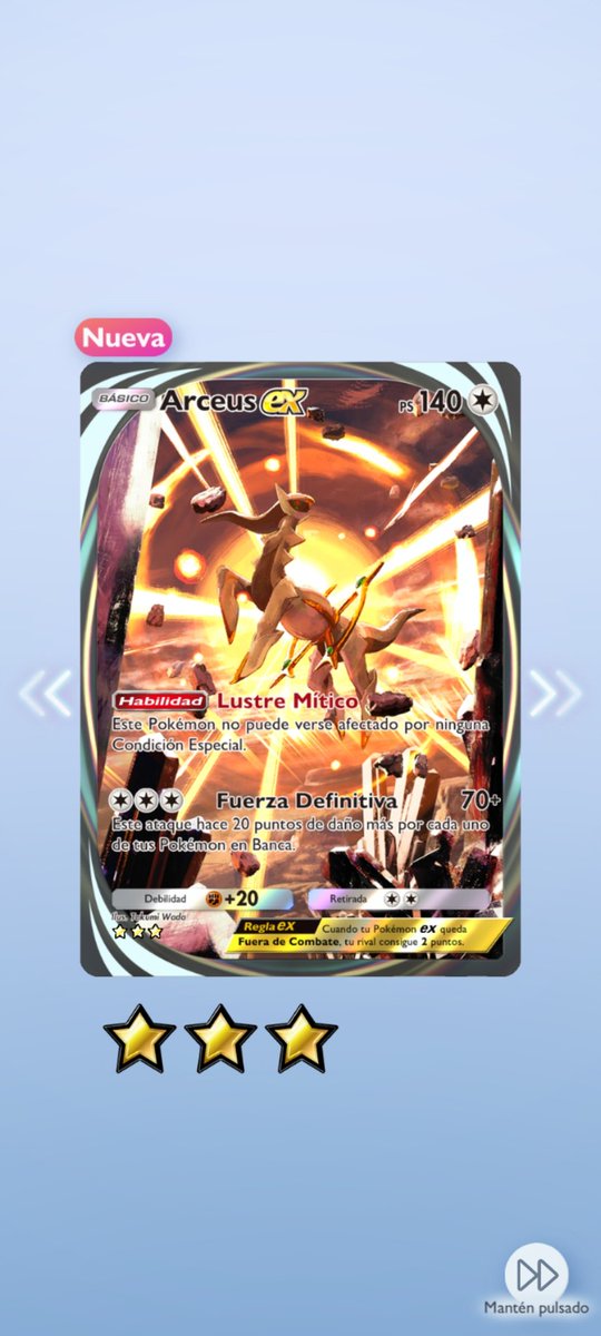 RbnCalvo's tweet photo. Por fin algo decente 🎉 #PokemonTCGPocket https://t.co/fRgODhaa4d