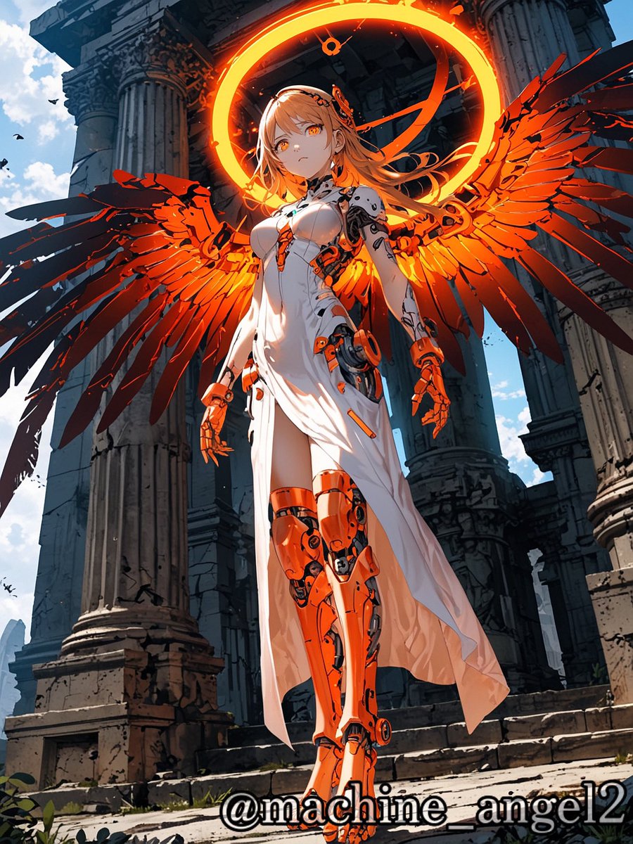 白夜【hakuya】✯機械天使🪽AIart tweet media