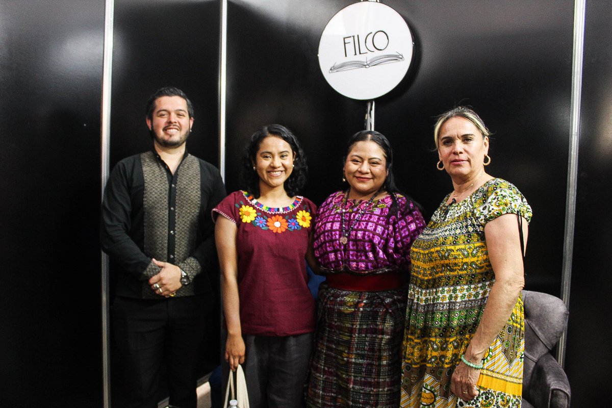 Filcocoyoacan's tweet photo. "La mujer indígena en la literatura y la gesta revolucionaria" se llevó a cabo el conversatorio en donde Angélica Marín, Nadia López García, Maya Menchú y Javier Gutiérrez Lozano, compartieron cómo ha sido el papel de las mujeres de los pueblos originarios y su lucha.
#filco2025 https://t.co/R64iNfARaT