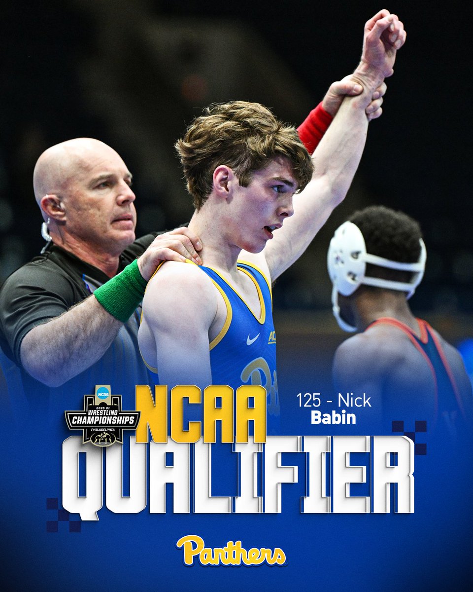 Pitt_WRES's tweet photo. 𝙋𝙝𝙞𝙡𝙡𝙮 𝘽𝙤𝙪𝙣𝙙 👏

Nick finishes in fourth place at 125 to secure an automatic berth to the NCAA Championships. https://t.co/wFk7RBTm99