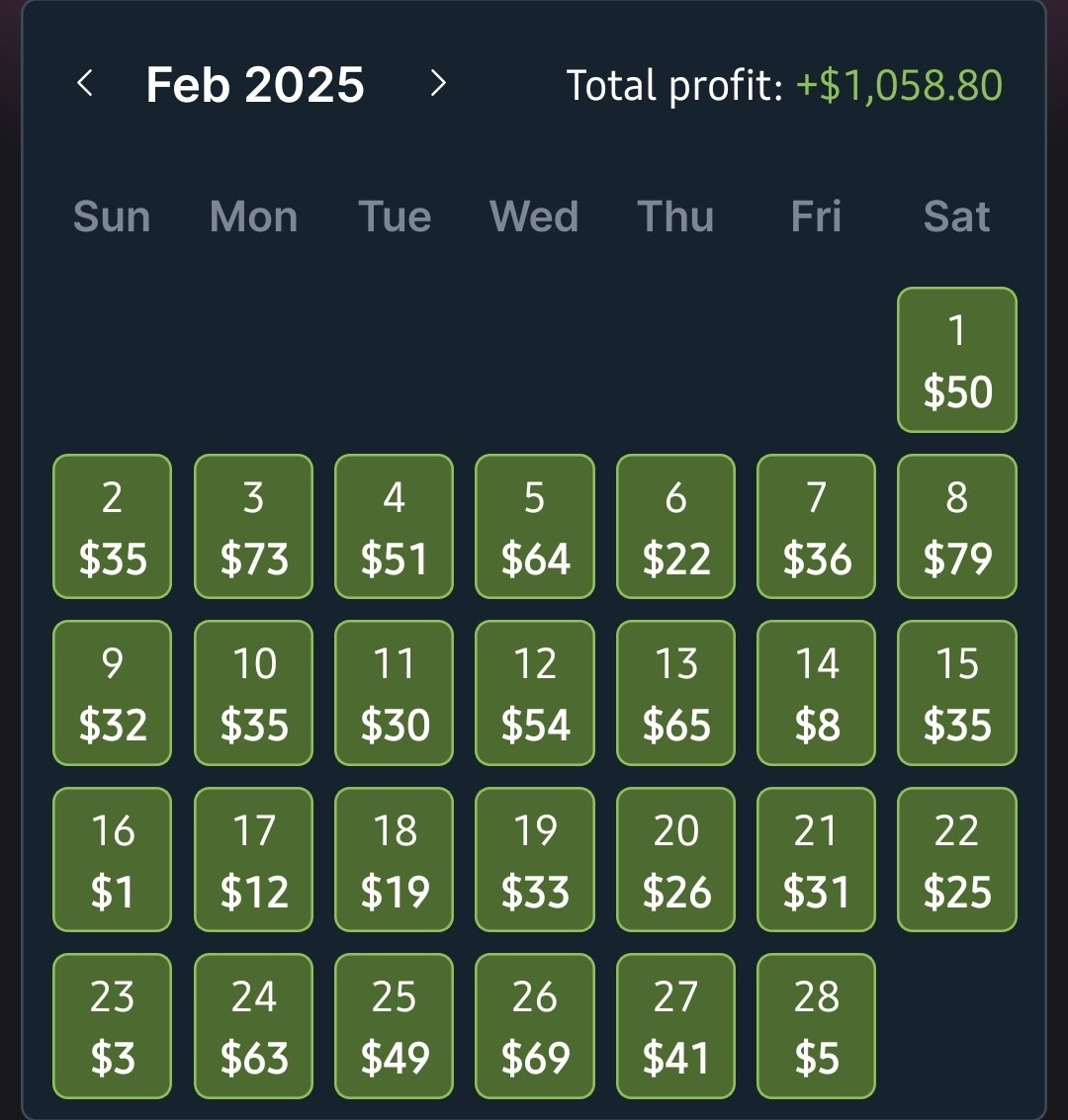 mbooth13's tweet photo. Arbitrage betting using @OddsJam made me over $1000 in February

All I do is spend 30 minutes a day placing bets off their arbitrage tool betting on both sides on 2 different sportsbooks to guarantee a profit

Not a single losing day, just consistently building my bankroll!! https://t.co/Ay0lNTHLOz