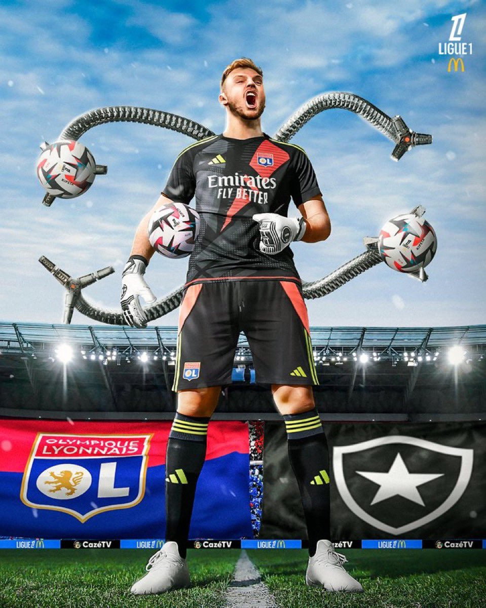 OL_Data's tweet photo. Lucas Perri cette saison en championnat : 

-75.6% d’arrêts : 4ème gardien des 5 grands championnats européens 

-36% de clean sheet (9/25)

-7.7 buts évités : 4ème gardien des 5 grands championnats européens 

(📸 @Ligue1_ENG) https://t.co/uaNYxO3qpZ