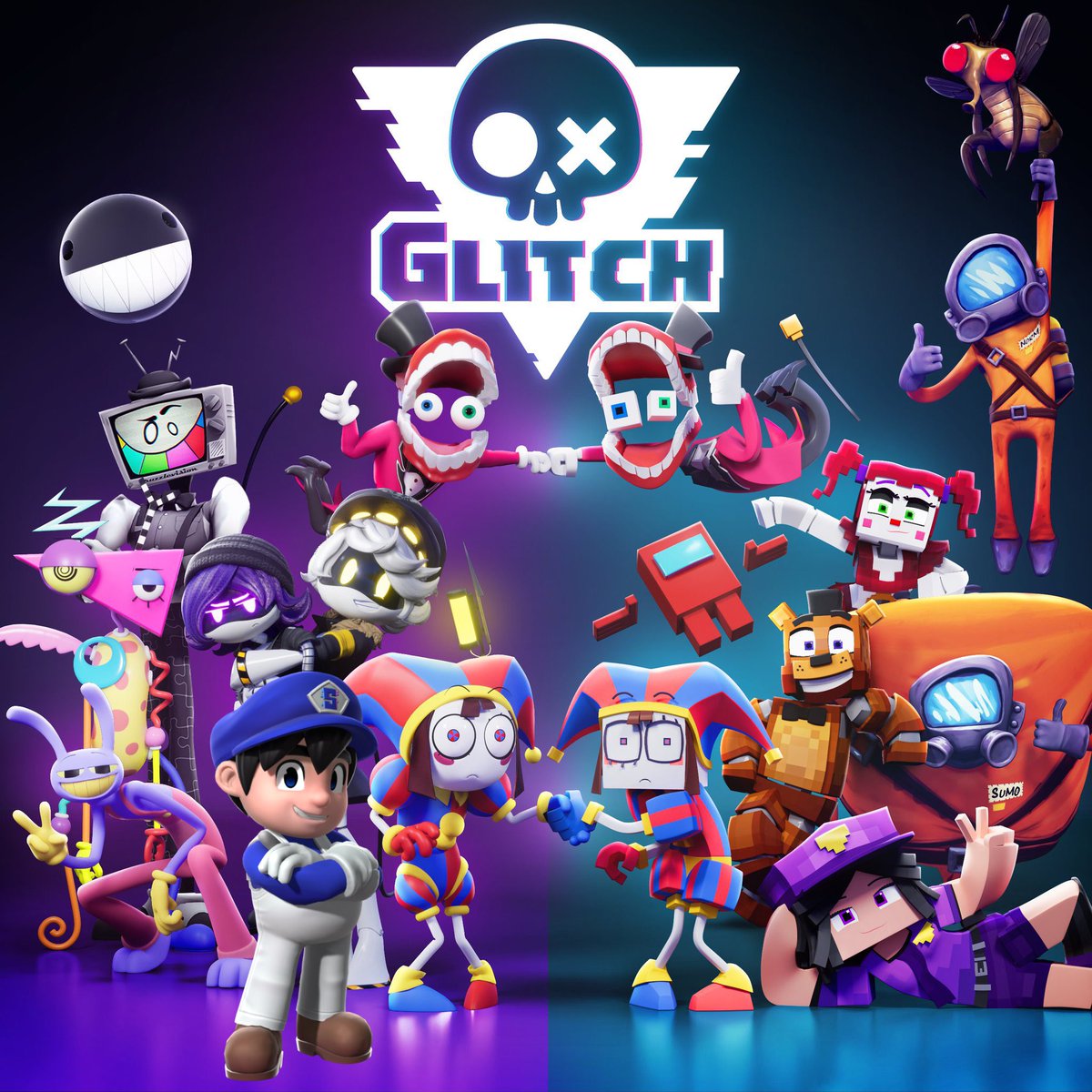 With 4 too #SMG4 #MrPuzzles #GLITCH #GlitchProductions