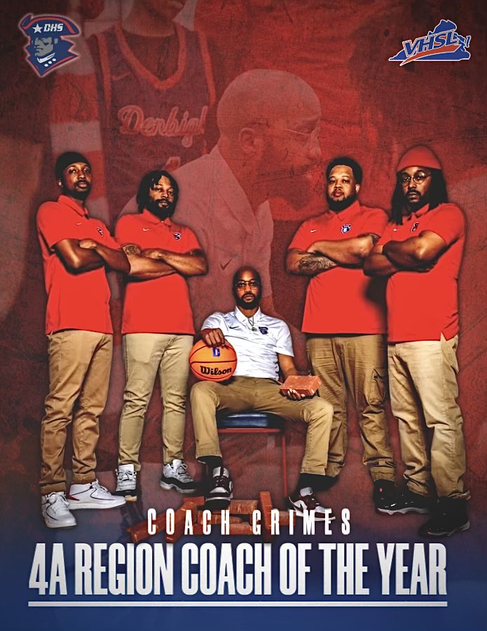 🏀🔥 Congrats to Coach Grimes—4A Region Coach of the Year! 🔥🏀

Your leadership and dedication have fueled Denbigh Boys Basketball’s success. Thank you for all you do! 👏🏽 #PatriotPride #DHSBasketball #CoachOfTheYear