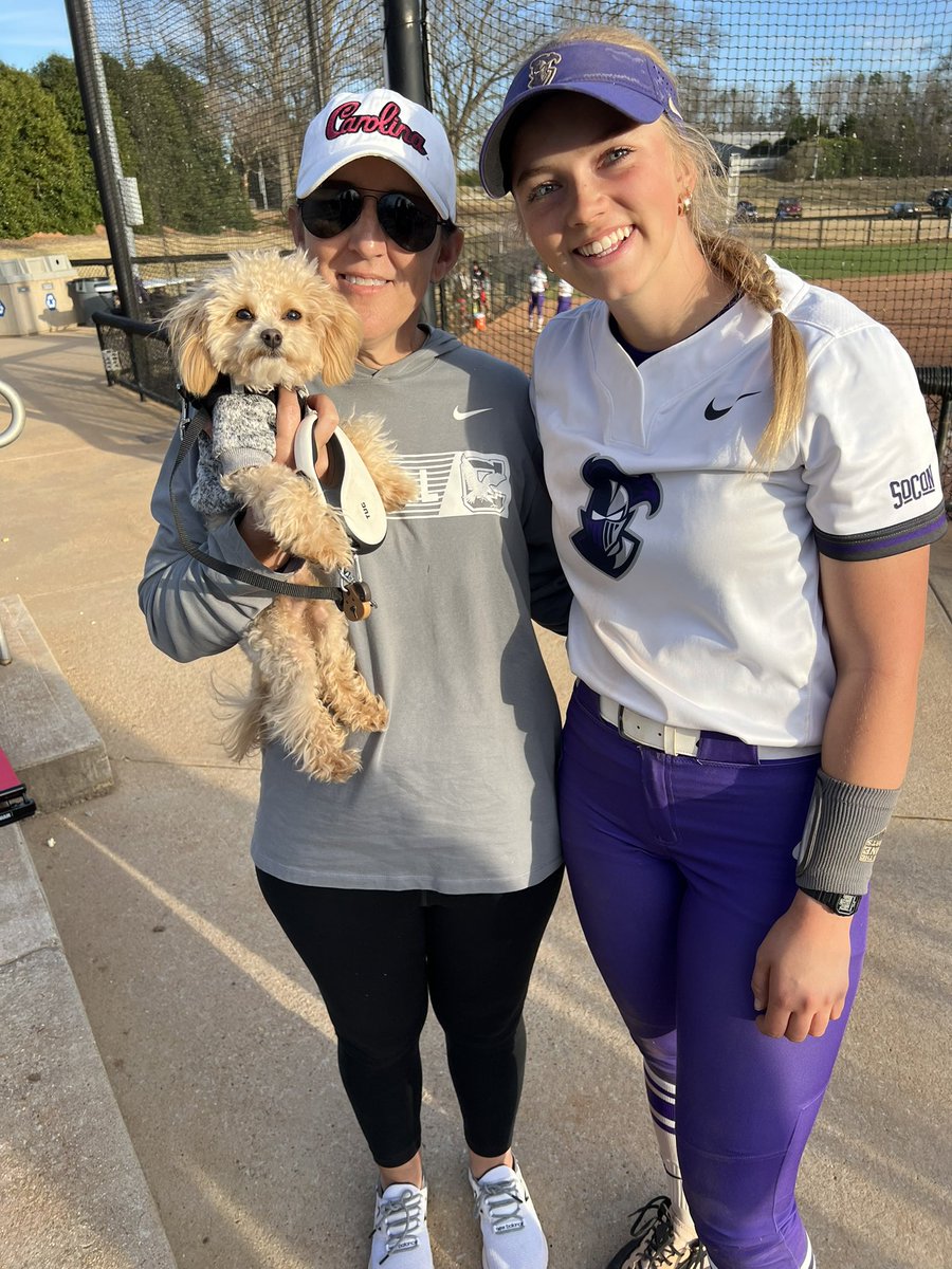 Coach Hall and Coop went to see former player Hope Marshburn play at Furman yesterday.  Go Paladins!