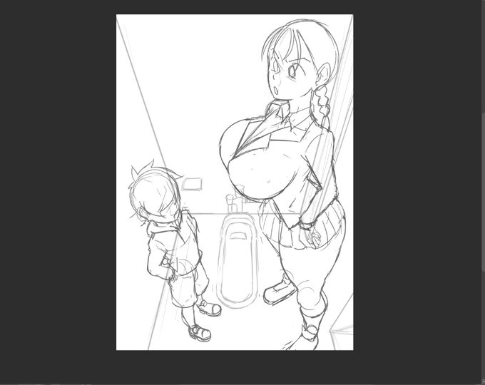 今回のショタおね作品、舞台はまた公衆便所です閉鎖的で陰湿で不衛生な狭い空間が、今後行われるショタとおねの異常な情事をより一層濃く表現できるからよく起用してます 