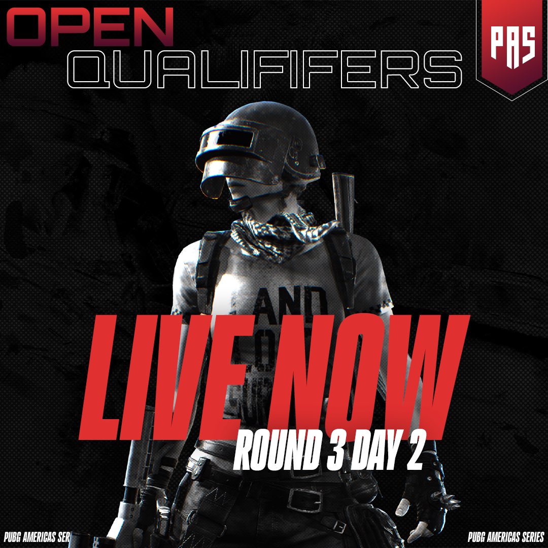 #PAS5 NA Open Qualifiers Round 3 Day 2 is LIVE!

Which teams do you think with qualify to the Group Stage?!

👉 twitch.tv/kickstart
👉 twitch.tv/BardTaen
👉 twitch.tv/shadowshotgamin

#PUBG #PUBGEsports #PUBGAMSeries #PAS5