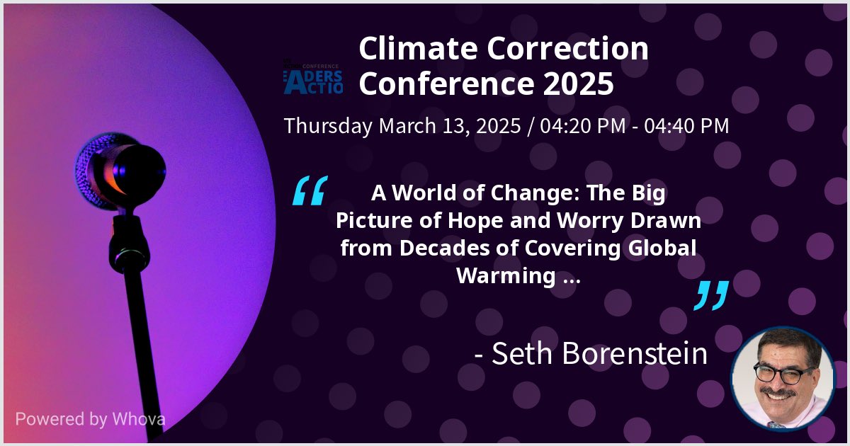borenbears's tweet image. I am speaking at Climate Correction Conference 2025. Please check out my talk if you're attending the event! #CC2025 #ClimateCorrection - via #Whova event app