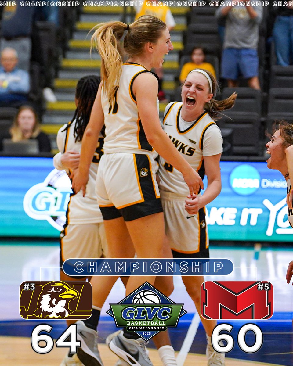 🏆⛹️‍♀️ TITLE ON LOCK 🔒

Quincy claims its 3rd #GLVCwbb Championship and first since 2005!

#GLVCchamps