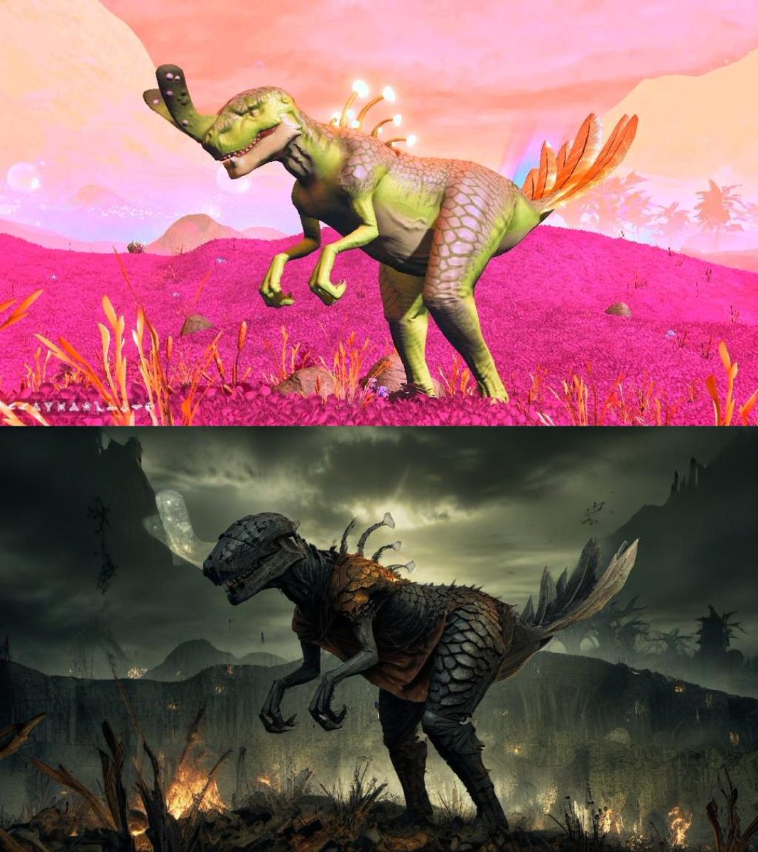 "Turn No Man’s Sky fauna into Dark Souls boss design and atmosphere !"
#NoMansSky #NMS