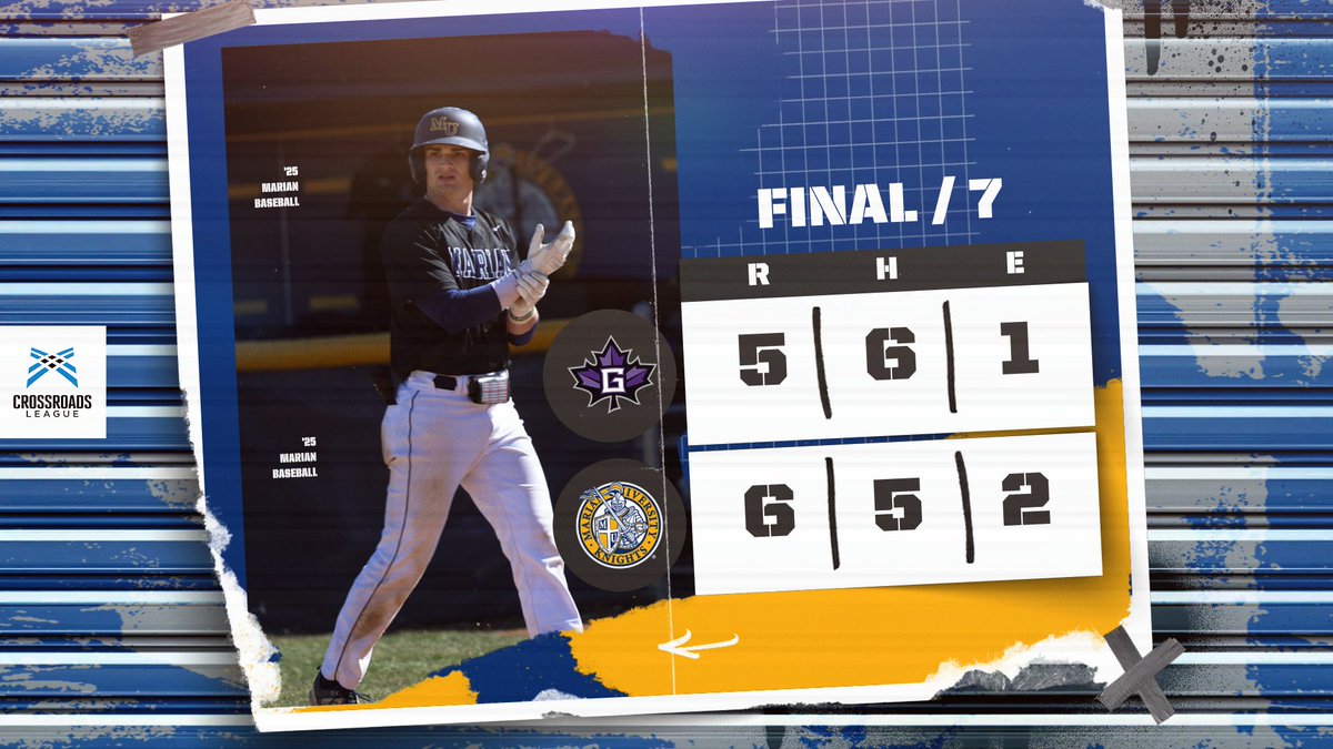 MUKnights's tweet image. BSB | FINAL

WALKING IT OFF!! With a walk-off three run home run from Cole McManus @MarianUBaseball records their first series sweep of the season with a 6-5 win over Goshen

The Knights will be back in action on Wednesday, March 12th as they take on Lourdes in a stand alone game