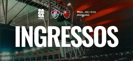 INGRESSOS FLUMINENSE X FLAMENGO - Final do Cariocão 2025

⚠️ Exclusivamente para esta partida, os sócios dos planos Arquiba 75 e Pacote Jogos terão 100% de desconto e poderão fazer check-in gratuito

RT PRA CHEGAR AO MÁXIMO DE TORCEDORES