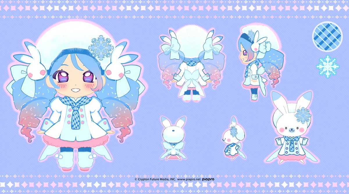 ❄️ Happy Miku Day!! I've finally submitted my entry for the 2026 Snow Miku Contest! Welcome to Powder Frost Patisserie! 🐰 #雪ミク2026