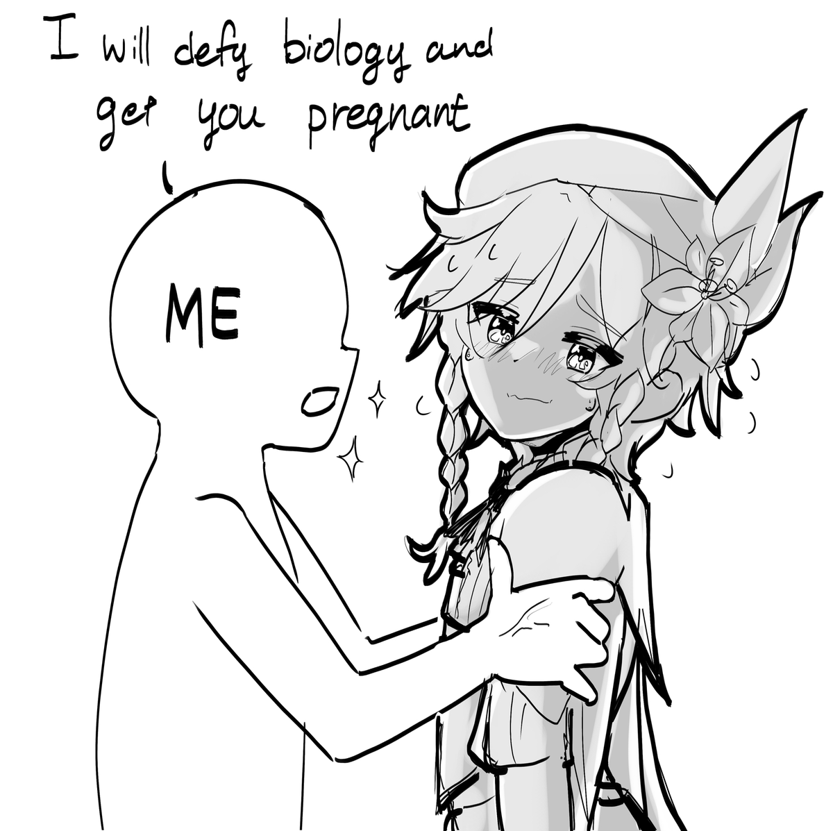 I'm gonna get him pregnant...