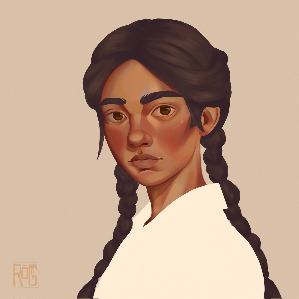 _rogart_'s tweet image. A little portrait of my girl Zora

#oc #gameart