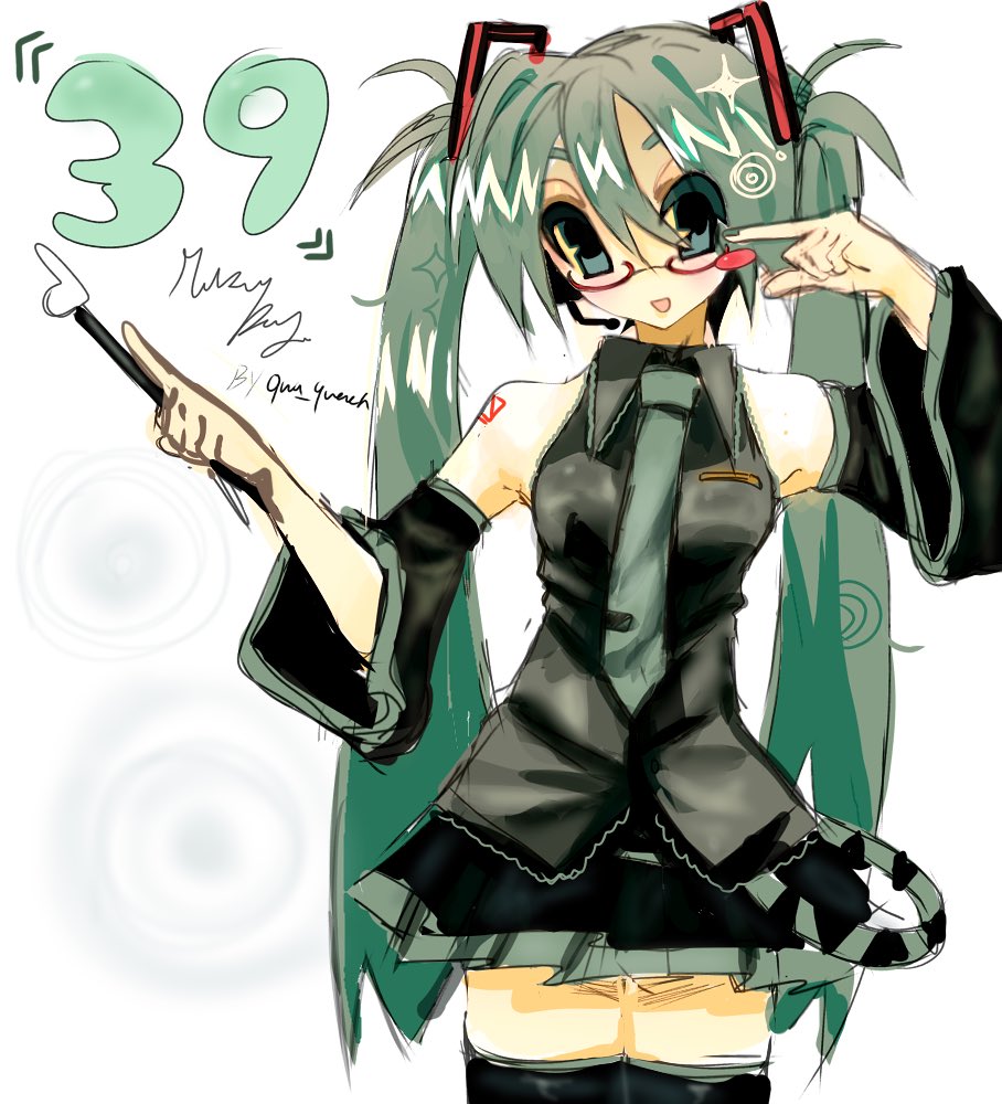 qua_qwack999's tweet image. Miku day!