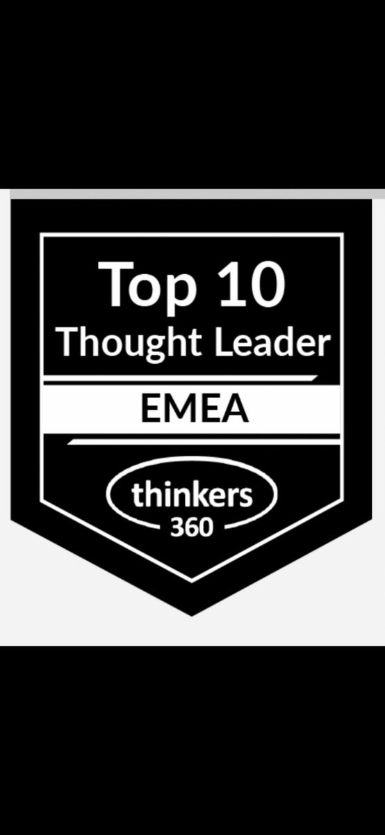 J’ai le plaisir de vous annoncer que j’ai obtenu de nouvelles certifications dont le : Top 10 Thought Leader - EMEA de @Thinkers360  !

I’m happy to share that I’ve obtained a new certification: Top 100 Thought Leaders from Thinkers360!