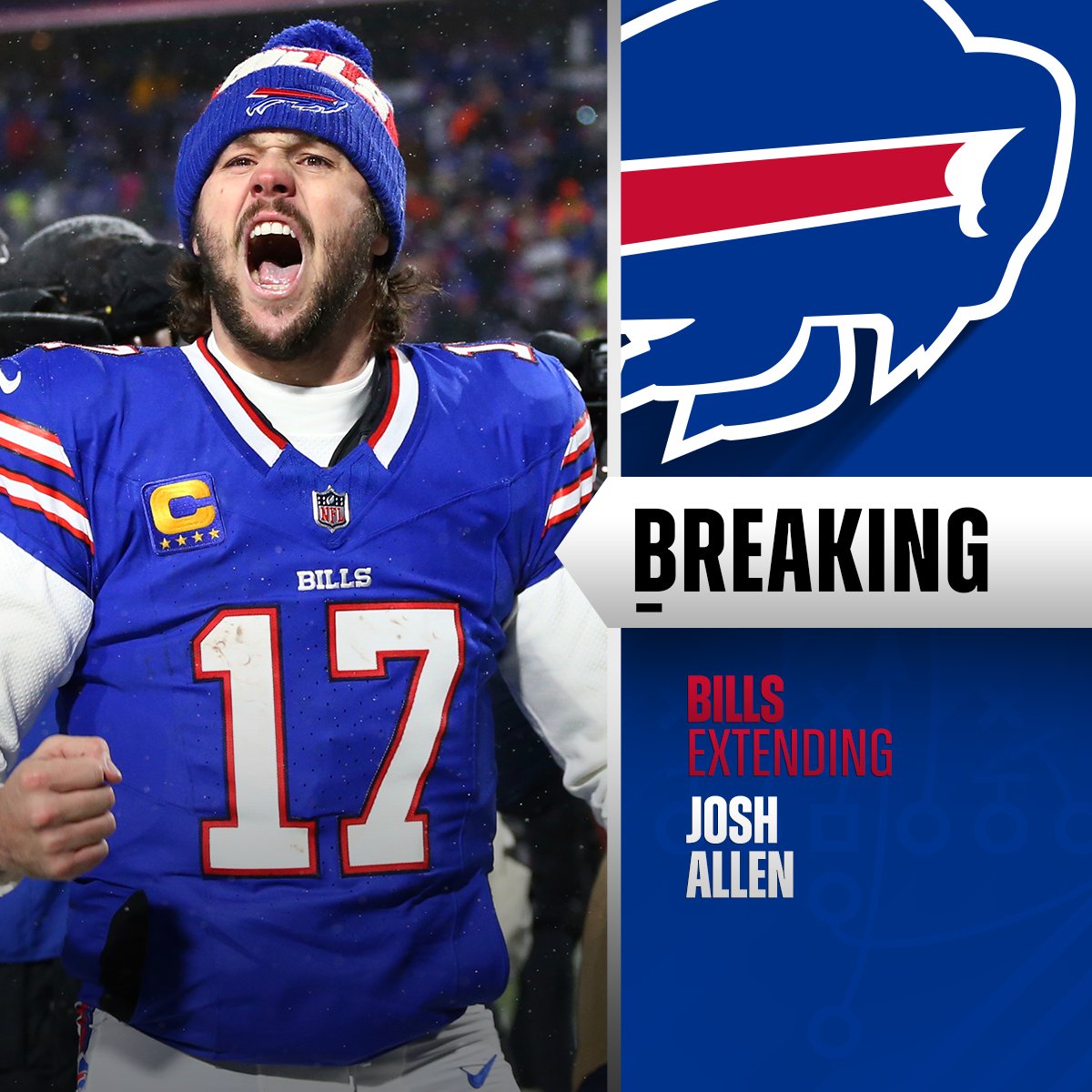 NFL (@nfl) on Twitter photo Bills, QB Josh Allen reached agreement on a new 6-year deal worth $330M with $250M guaranteed. (via <a href="/RapSheet/">Ian Rapoport</a>) Bills, QB Josh Allen reached agreement on a new 6-year deal worth $330M with $250M guaranteed. (via <a href="/RapSheet/">Ian Rapoport</a>)