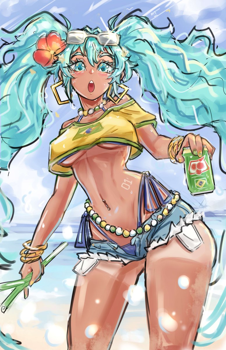 ExodamArtworks's tweet image. Almost forgot! Happy Miku day!
#MikuDay #初音ミク