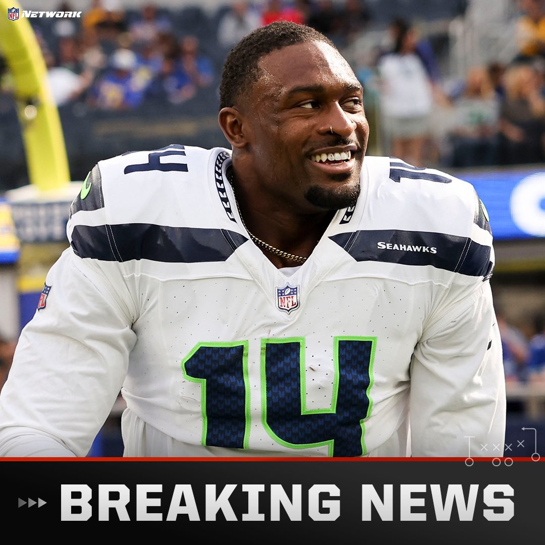 Tom Pelissero (@tompelissero) on Twitter photo Blockbuster: The #Steelers are acquiring two-time Pro Bowl WR DK Metcalf from the #Seahawks, sources tell me and <a href="/RapSheet/">Ian Rapoport</a>.
Metcalf, 27, is also expected to get a new contract, while Seattle gains flexibility and draft capital as they continue to retool. Blockbuster: The #Steelers are acquiring two-time Pro Bowl WR DK Metcalf from the #Seahawks, sources tell me and <a href="/RapSheet/">Ian Rapoport</a>.
Metcalf, 27, is also expected to get a new contract, while Seattle gains flexibility and draft capital as they continue to retool.
