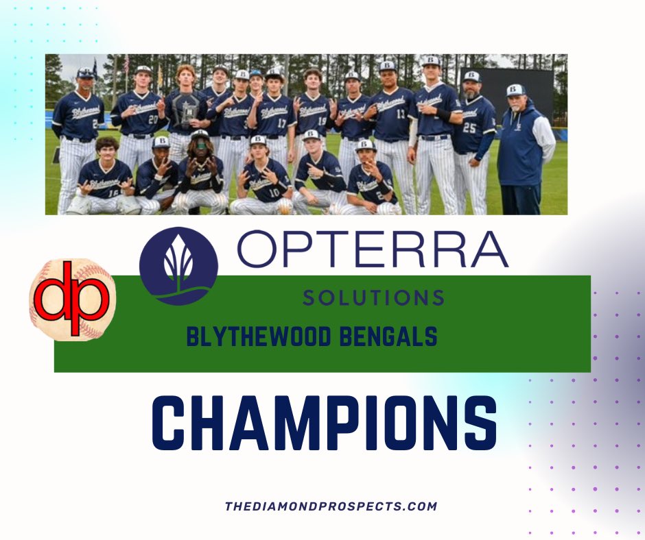 Congratulations to <a href="/BaseballBengals/">Blythewood Baseball</a> for winning the <a href="/OpterraSolutInv/">Opterra Solutions Invitational</a> in convincing fashion!

Congrats to HC Travis Poole!