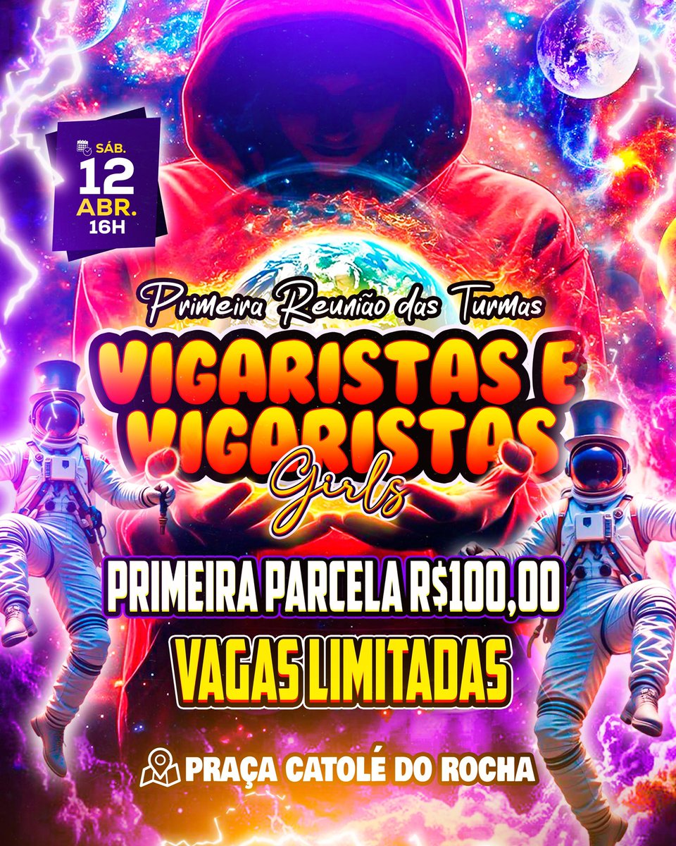 Quem quiser fazer parte da nossa família é só chegar, deixa o contato na DM que colocamos você no grupo de recrutamento!
Não venham achando que aqui é qualquer turma ou esperando preço baixo.. se vier venham com a melhor da intenção que prometemos te entregar o melhor carnaval 🚀