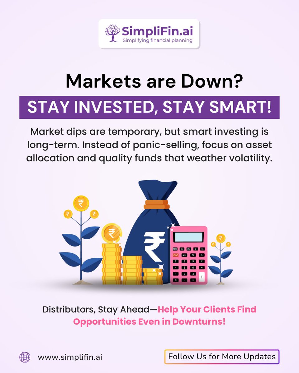 SimplifinAi's tweet photo. Markets may be down, but smart investing wins! 
Join https://t.co/c0IcmmwJFz to grow smarter.

Join https://t.co/c0IcmmwJFz now and grow your business smarter.
Website: https://t.co/jpo5oTEabQ
Download Link: https://t.co/XArAZm2Xx7

#SimpliFinAI #MutualFunds #WealthGrowth https://t.co/YEDZ1zN6PQ