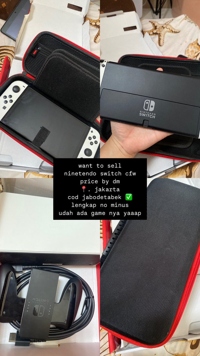 foreavl's tweet photo. help rt/like (titipan)

ninetendo switch cfw
udah ada gamenya yaa 
bisa kesambung di tv 
💵 by dm bisa nego sampe deal 
📍. jakarta 
jabodetabek cod ✅ 

#zonauang #zonajajan #zonaBA https://t.co/jbedP2rArM