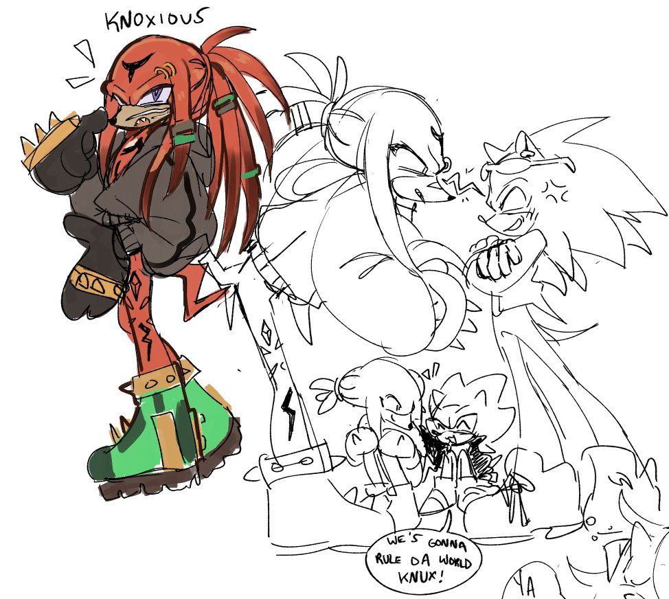 more moebius reworks. moebius knuckles..goes by knox. scourge and him used to be tight but scourge fucked everything up