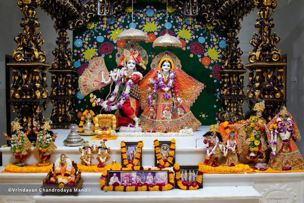 Today's Sringar Darshan of Sri Radha Vrindavanchandra, 10 March 2025