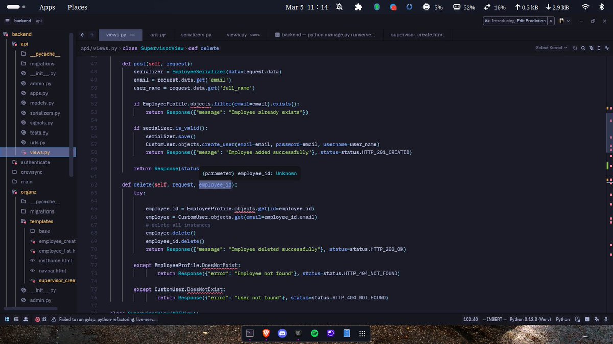 _cooder's tweet photo. 60-69/365 &amp; 42-51/#100DaysofCode
- Finished with Institutional Functions in my Field Management System
- Had a dev meet and made new connections
- Finalized my week with and update on the Medical Institution System
- Learnt about, @supabase , @vratixhq &amp; Neon
@SarcasticGeek4u https://t.co/O3S3FTiME0