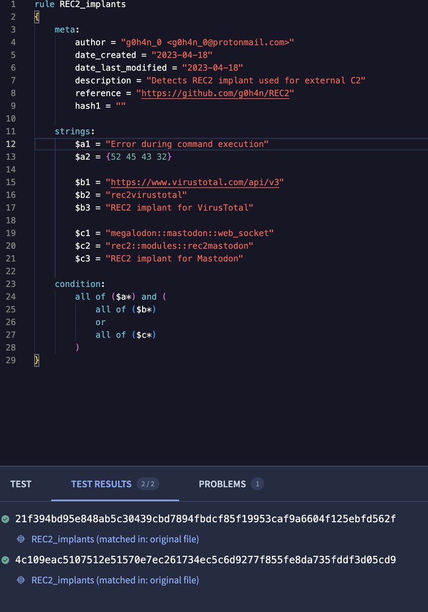 Nice, now we have #Malware sample from #VirusTotal based on #C2, which receives commands from VirusTotal user comments.

Sample_1: 21f394bd95e848ab5c30439cbd7894fbdcf85f19953caf9a6604f125ebfd562f
Sample_2: 4c109eac5107512e51570e7ec261734ec5c6d9277f855fe8da735fddf3d05cd9

Git: