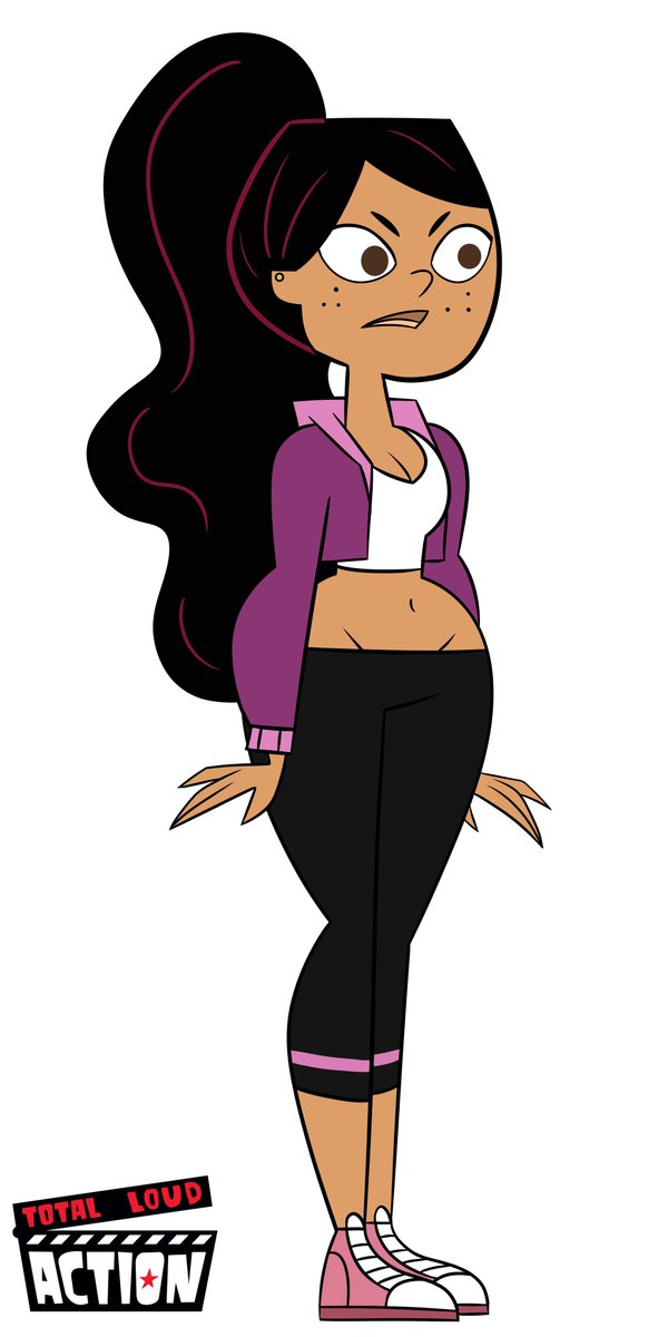 I completely forgot I never posted this drawing. 

This is Ronnie Anne in the style of Total Drama for me and @Ninjamon1228 's story Total Loud. Her outfit is based on <a href="/SenseiSonson/">sonson-sensei 🔞(Commissions closed)</a>  drawings of her because I really liked the look.

#totaldrama #TheLoudHouse #crossover #fanart