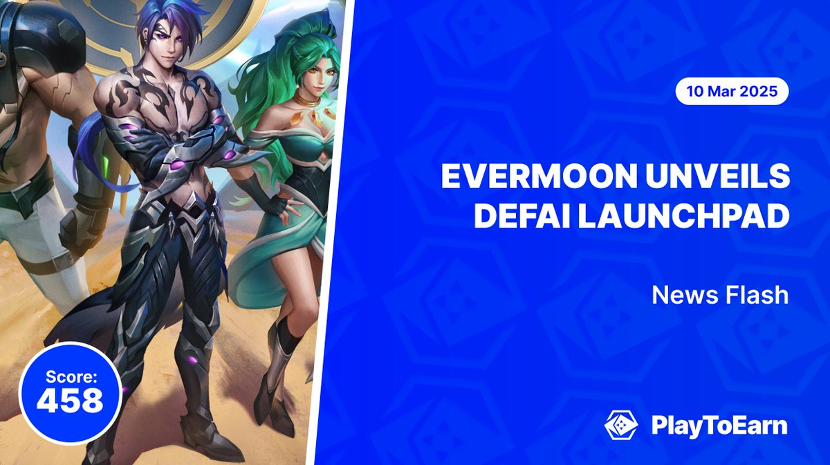 PlayToEarn (@playtoearn) on Twitter photo Evermoon Unveils DeFAI Launchpad: Let AI Trade, Stake, and Earn for You 🤖
PlayToEarn Score: 458 📈
💰The <a href="/EverMoon_nft/">Evermoon Games</a> DeFAI Launchpad is an AI-driven platform that automates trading, staking, and yield farming with no coding required
Read more 🧵 Evermoon Unveils DeFAI Launchpad: Let AI Trade, Stake, and Earn for You 🤖
PlayToEarn Score: 458 📈
💰The <a href="/EverMoon_nft/">Evermoon Games</a> DeFAI Launchpad is an AI-driven platform that automates trading, staking, and yield farming with no coding required
Read more 🧵