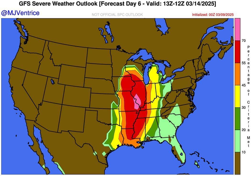 madijayne2's tweet image. I pray this changes by Friday! St. Louis County/City don’t really see too many actual tornadoes mostly HIGH winds with a EF0-1 rarely popping up. But anything could happen. Be alert on Friday everyone! #STLWeather