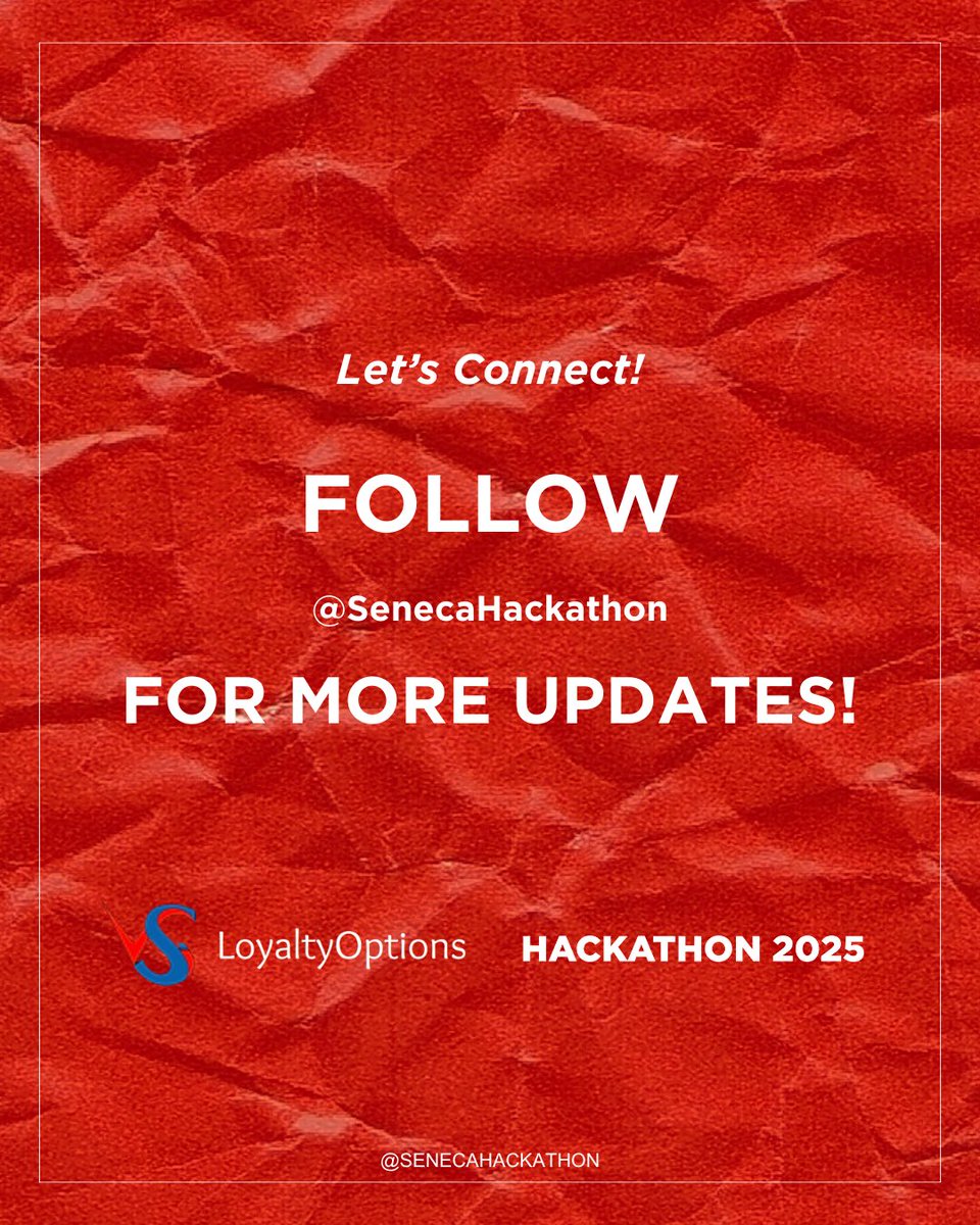 SenecaHackathon's tweet photo. 🎉 We’re thrilled to welcome Loyalty Options a proud sponsor of our Hackathon at Seneca College! 🚀 Their support helps us empower innovative minds to reshape the future of the food industry.

Stay tuned for exciting updates and get ready to bring your ideas to life! https://t.co/PrZZGp0J3z