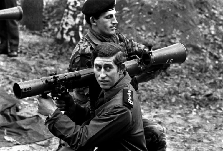 The Prince of Wales (now King Charles III) in West Berlin, October 1972. 

Charles was in active military service at the time. As King he is Commander-in-Chief of the Canadian Armed Forces.