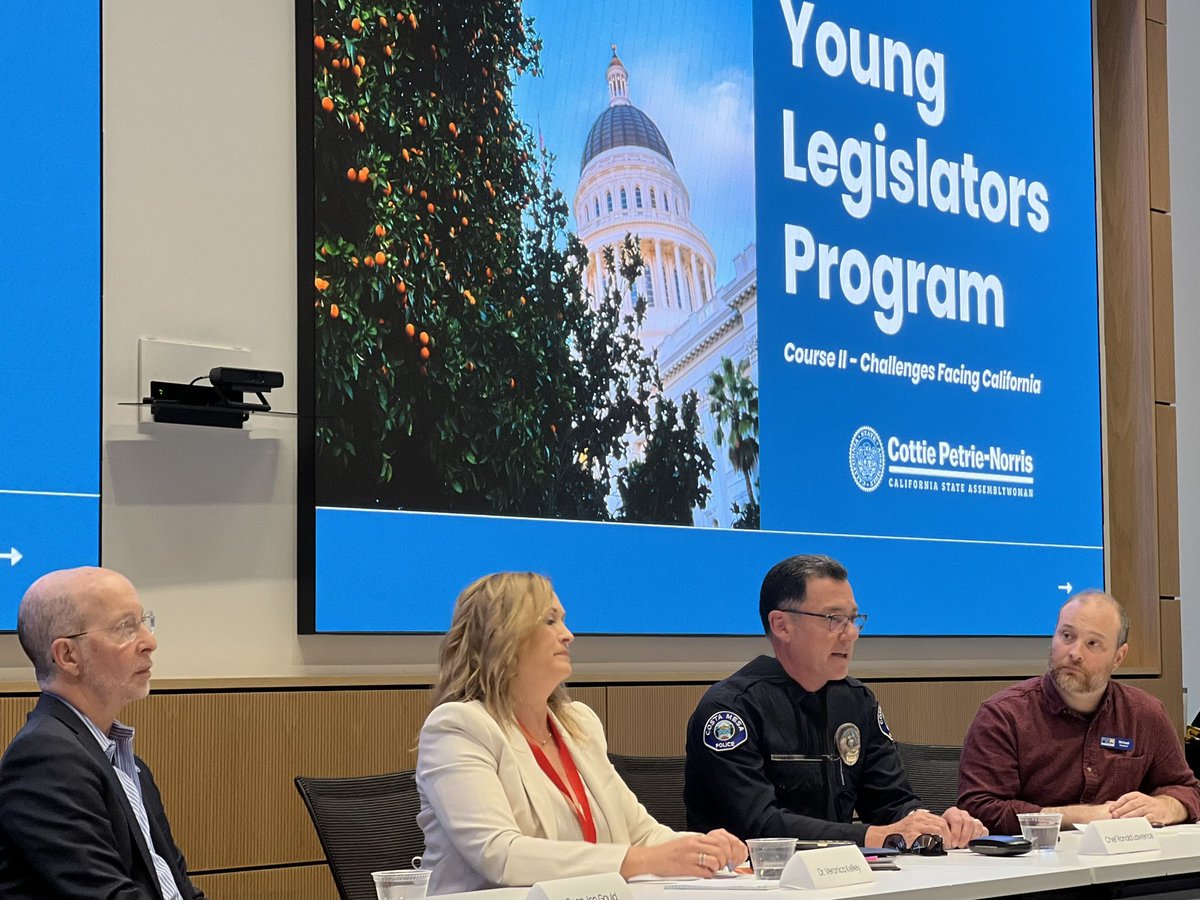 I was invited by Assemblywoman <a href="/AsmCottie/">Assemblywoman Cottie Petrie-Norris</a> Petrie-Norris’s office to participate be on an expert panel for the “Young Legislators Program.” It was rewarding to see so many young people interested in government and politics, with a true desire to develop solutions for the future.