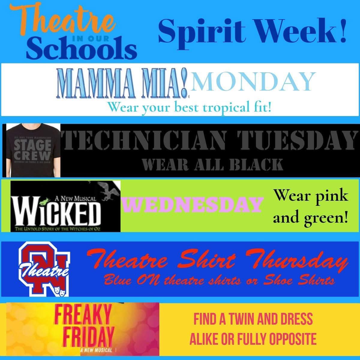 March is THEATRE IN OUR SCHOOLS month! Let’s celebrate with some Theatre Spirit - courtesy of Olathe North Theatre!  <a href="/OTMSTigerPride/">Oregon Trail Middle School</a>