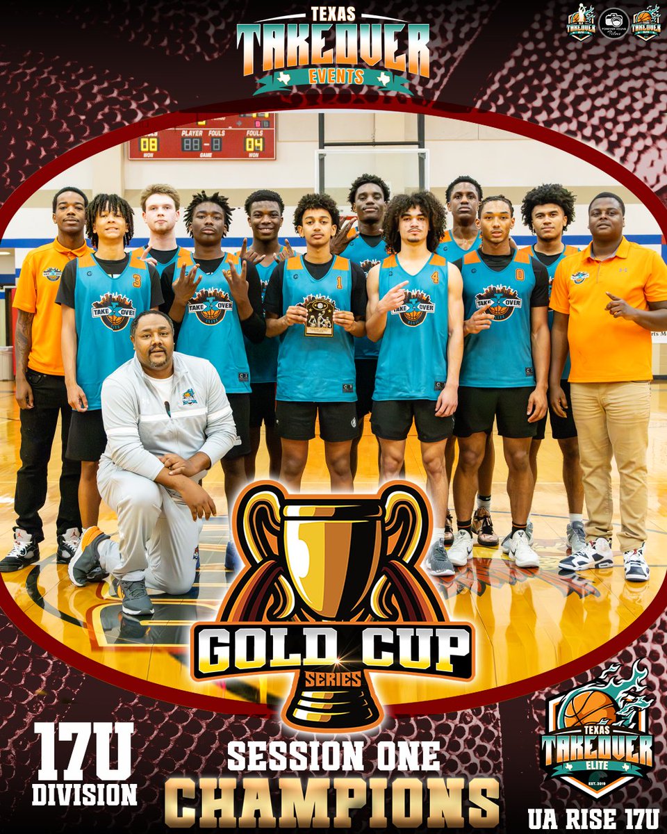 Texas Takeover Events (@takeoverevents_) on Twitter photo Congratulations to Texas Takeover Elite (<a href="/TxTakeover_Ned/">T.T.E.Basketball</a>) UA Rise 17U for winning the #TakevoverEvents Gold Cup Series One 17U Championship!!!
Great job fellas
They will defend their title in April at Session Two of the series
Game Recap loaded tonight courtesy of <a href="/4YFilms/">๐ฝ๐ ๐ฃ๐๐ง๐๐ฃ ๐๐ ๐ฆ๐๐ ๐ฝ๐๐๐๐ค SPORTS ๐ฅ</a> Congratulations to Texas Takeover Elite (<a href="/TxTakeover_Ned/">T.T.E.Basketball</a>) UA Rise 17U for winning the #TakevoverEvents Gold Cup Series One 17U Championship!!!
Great job fellas
They will defend their title in April at Session Two of the series
Game Recap loaded tonight courtesy of <a href="/4YFilms/">๐ฝ๐ ๐ฃ๐๐ง๐๐ฃ ๐๐ ๐ฆ๐๐ ๐ฝ๐๐๐๐ค SPORTS ๐ฅ</a>