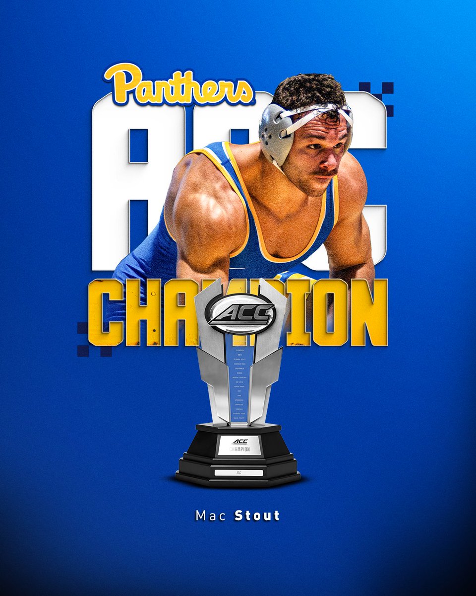 Pitt_WRES's tweet photo. ACC Champion 🏆  Mac Stout

Mac claims the 197-pound title with a 10-2 major decision over Nikolas Stemmet (STAN) https://t.co/HfWkzN7D6v