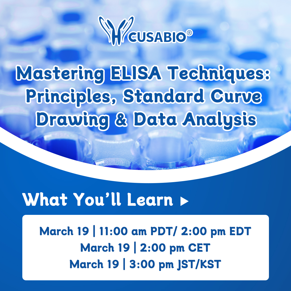 cusabio_mt's tweet image. 𝐌𝐚𝐬𝐭𝐞𝐫𝐢𝐧𝐠 𝐄𝐋𝐈𝐒𝐀 𝐓𝐞𝐜𝐡𝐧𝐢𝐪𝐮𝐞𝐬: 𝐏𝐫𝐢𝐧𝐜𝐢𝐩𝐥𝐞𝐬, 𝐒𝐭𝐚𝐧𝐝𝐚𝐫𝐝 𝐂𝐮𝐫𝐯𝐞 𝐃𝐫𝐚𝐰𝐢𝐧𝐠 &amp;amp; 𝐃𝐚𝐭𝐚 𝐀𝐧𝐚𝐥𝐲𝐬𝐢𝐬 
#ELISA is a widely used tool in life sciences and clinical research for precise immune response analysis. This webinar will cover…