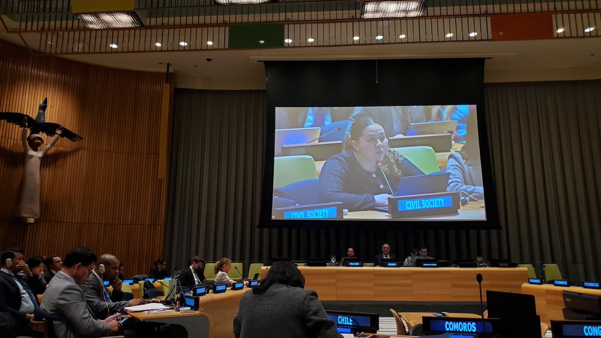 Yulianna Acuña (@yacuna2255) on Twitter photo Proud to have represented <a href="/ReverseTT_/">Reverse The Trend:Save Our People, Save Our Planet</a> as a youth delegate at the 3MSP to the #TPNW at the UN. My intervention highlighted how nuclear weapons disproportionately impact women & the need for diverse voices in disarmament.
Thanks to <a href="/nuclearban/">ICAN</a> for the opportunity.
#nuclearban Proud to have represented <a href="/ReverseTT_/">Reverse The Trend:Save Our People, Save Our Planet</a> as a youth delegate at the 3MSP to the #TPNW at the UN. My intervention highlighted how nuclear weapons disproportionately impact women & the need for diverse voices in disarmament.
Thanks to <a href="/nuclearban/">ICAN</a> for the opportunity.
#nuclearban